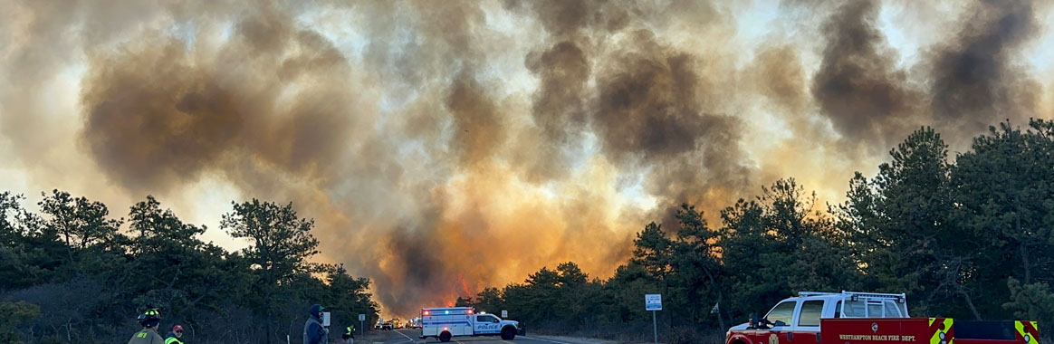 New York National Guard Helps Fight Long Island Blaze